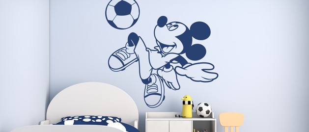 Nlepka na stnu Mickey Mouse, polep na stnu a nbytek