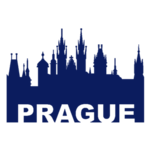 Samolepka na ze silueta Prahy, polep na stnu a nbytek