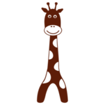 Samolepka na zeď: Nálepka na stěnu žirafa na stěnu
