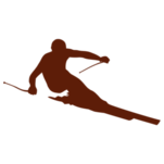Samolepka na zeď: Samolepka na zeď slalom na lyžích na s