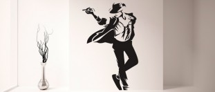 Nlepka na stnu Jackson Michael, polep na stnu a nbytek