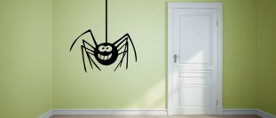 Samolepka na ze pavouk, polep na stnu a nbytek