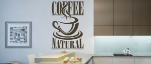 Samolepka na stnu coffee natural, polep na stnu a nbytek