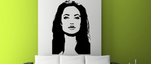 Samolepky na stnu Angelina Jolie, polep na stnu a nbytek