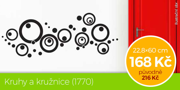 Kruhy a krunice (1770)  samolepka na ze