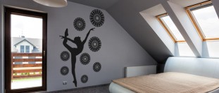 Samolepka na ze tanc baletka, polep na stnu a nbytek