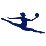 Samolepka na zeď gymnastka ve skoku, polep na stěnu a nábytek