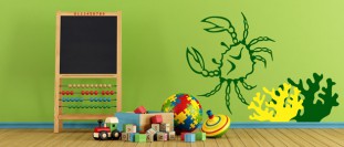 Nlepka na ze krab, polep na stnu a nbytek