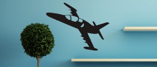 Nálepka na zeď sportovní letadlo, polep na stěnu a nábytek