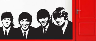 Nálepka na stěnu Beatles, polep na stěnu a nábytek