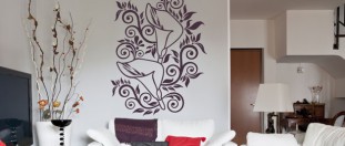 Nlepka na stnu kaly s ornamentem, polep na stnu a nbytek