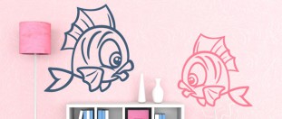 Nálepky na stěnu rybička profil, polep na stěnu a nábytek