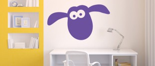 Samolepka na ze oveka Shaun, polep na stnu a nbytek