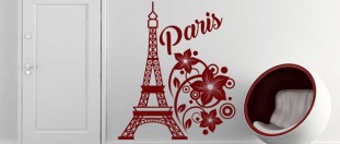 Samolepka na stěnu Eifelova věž v Paříži, polep na stěnu a nábytek