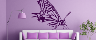 Samolepka na zeď krásný motýl, polep na stěnu a nábytek