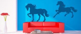 Nálepka na stěnu silueta koně, polep na stěnu a nábytek