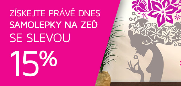 Sleva 15% na vechny samolepky (banner)