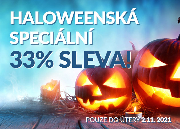 banner - Halloweenská speciální 33% sleva! Pouze do úterý 2.11. 2021
